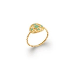 Bague Isalys - Plaqué Or Et Aventurine -Absolème Absoleme bague isalys1