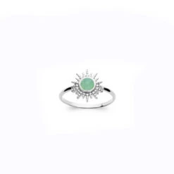 Bague Soleil - Argent 925 Et Aventurine -Absolème Absoleme bague soleil 4