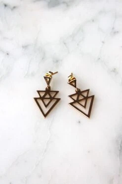 Boucles D'oreilles Isis - Plaqué Or