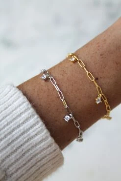 Absolème -Absolème Absoleme bracelet victoria or et argent porte