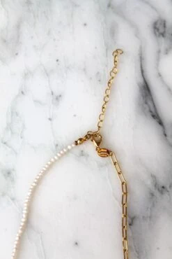 Collier Laïs - Plaqué Or Et Perles -Absolème Absoleme collier lais or1