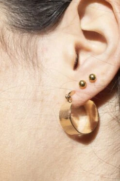 Créoles Mata - Plaqué Or -Absolème Absoleme creoles mata 4