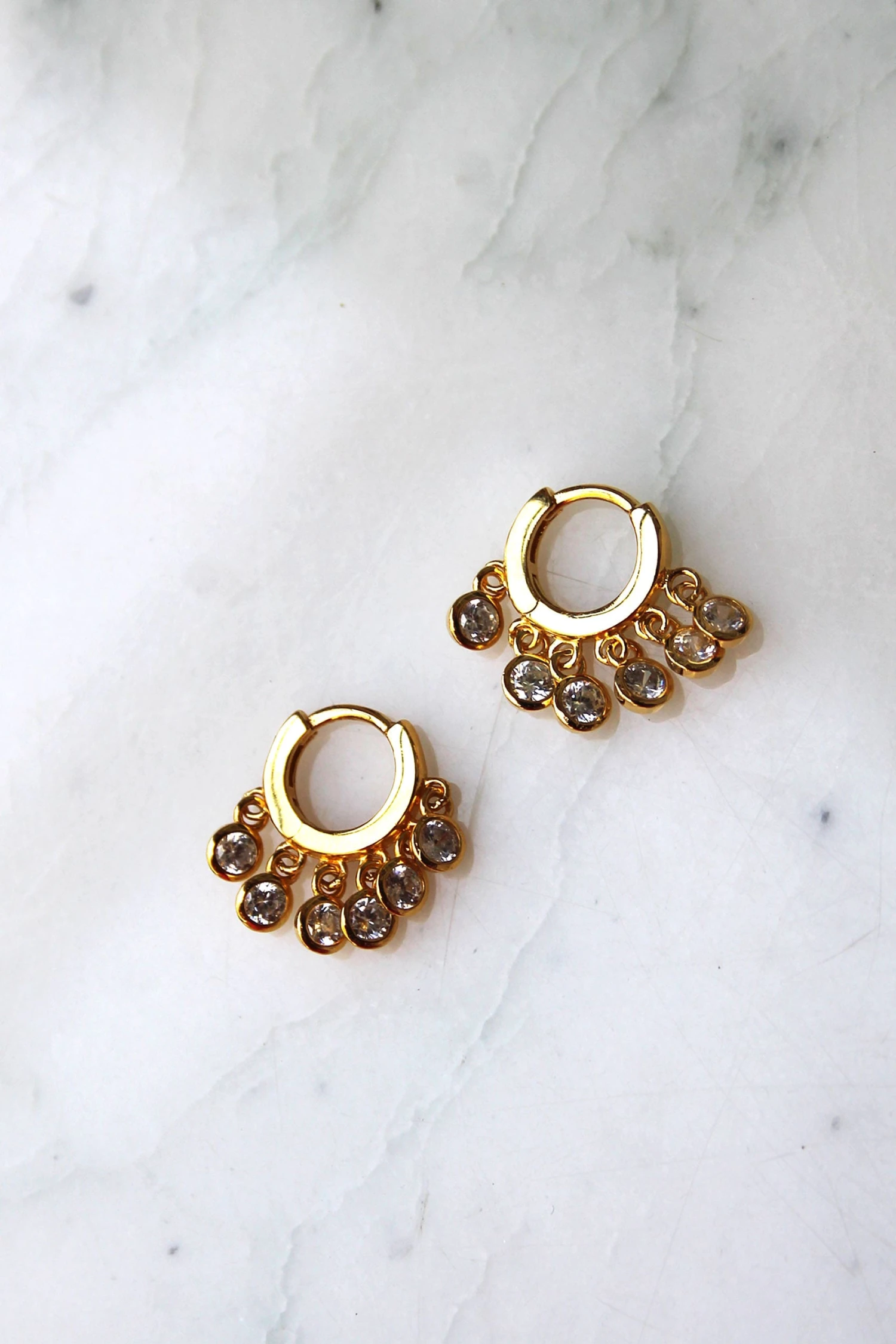 Mini Créole Champagne - Plaqué Or 3 Mini Créole Champagne - Plaqué Or – Image 3