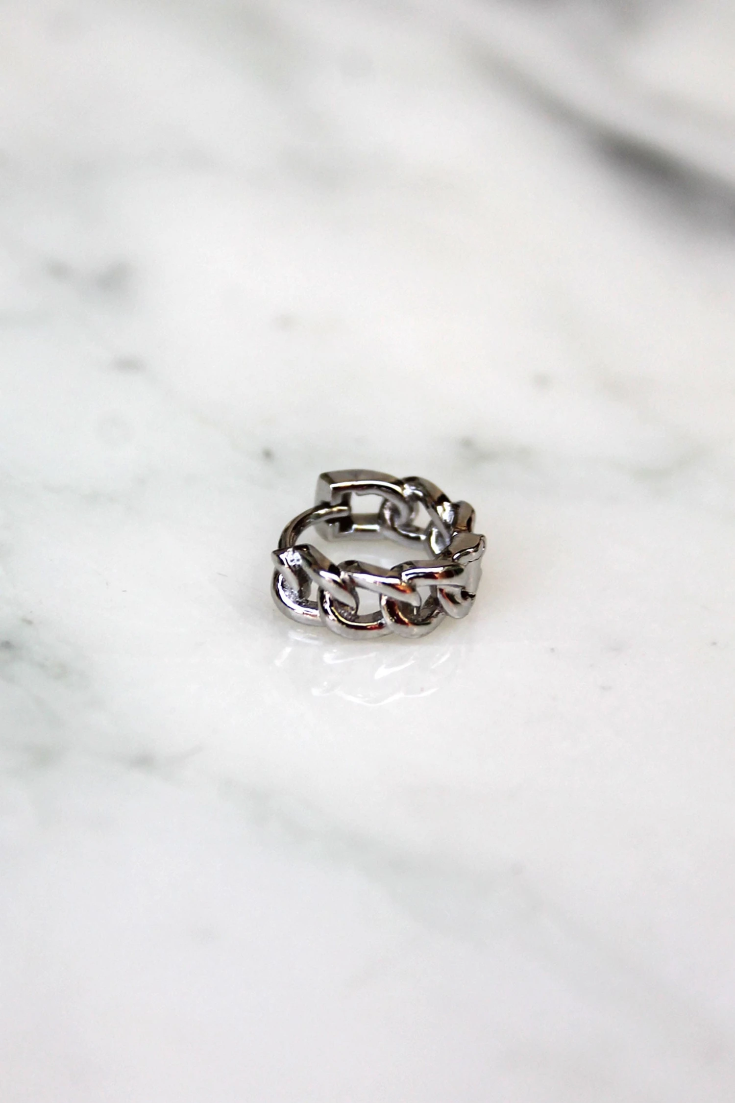 Mini Créole Maille - Argent 1 Mini Créole Maille - Argent