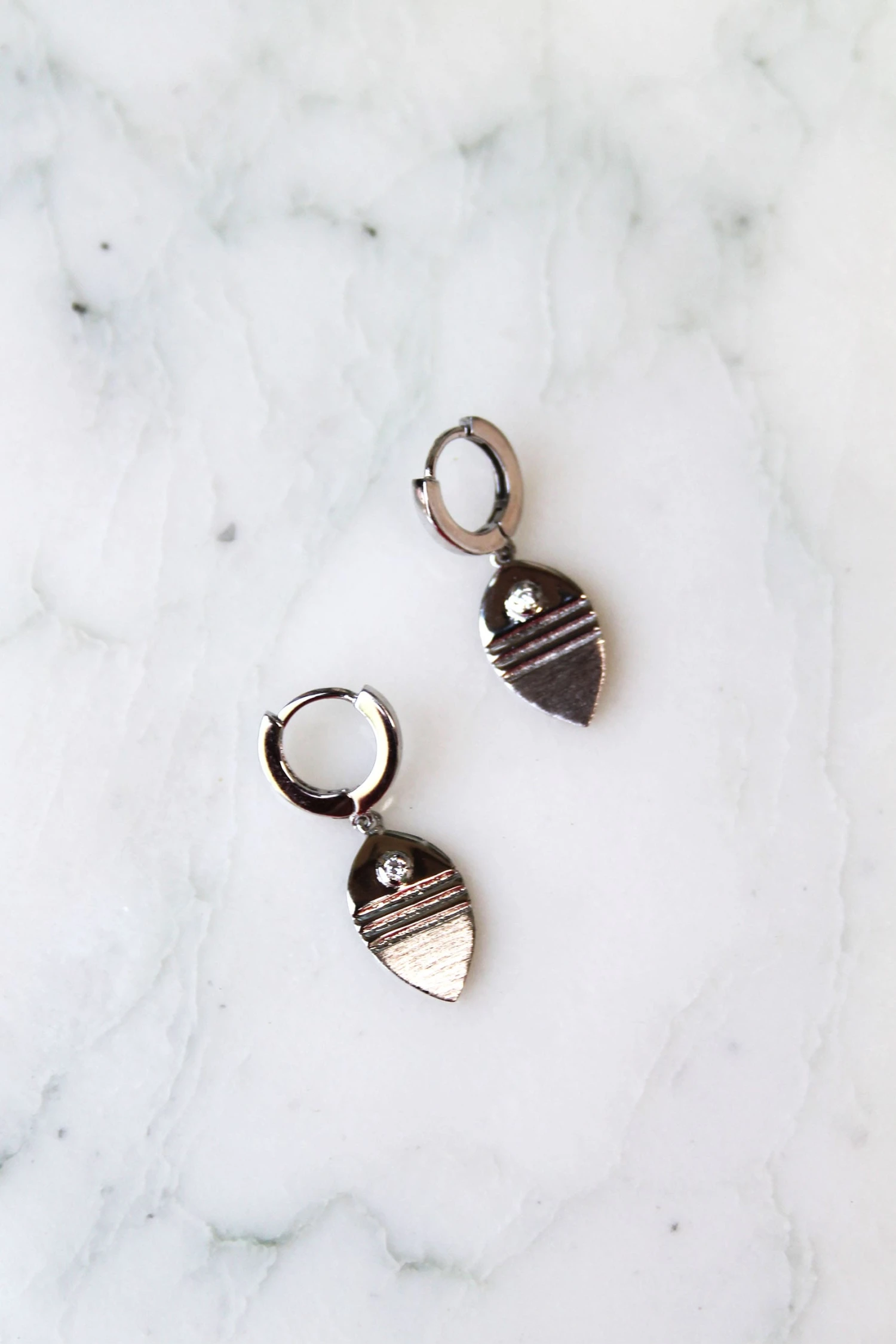 Mini Créole Morea - Argent Massif 2 Mini Créole Morea - Argent Massif – Image 2