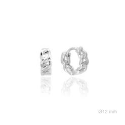 Mini Créole Maille - Argent 7 Mini Créole Maille - Argent -Absolème Absoleme packshot mini creole maille argent