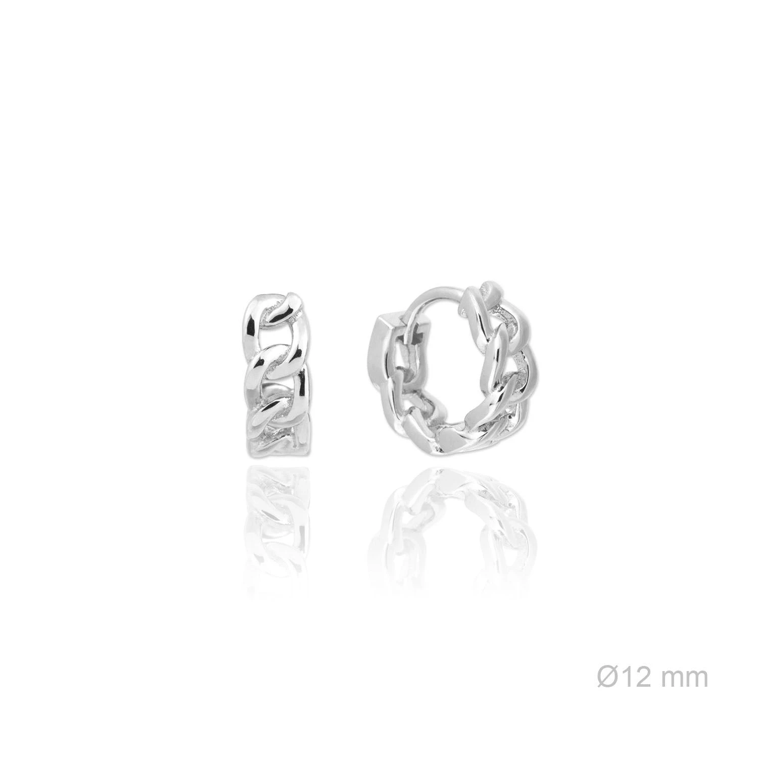 Mini Créole Maille - Argent 4 Mini Créole Maille - Argent – Image 4