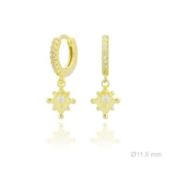 Mini Créole Marbella - Plaqué Or -Absolème Absoleme packshot mini creole marbella or