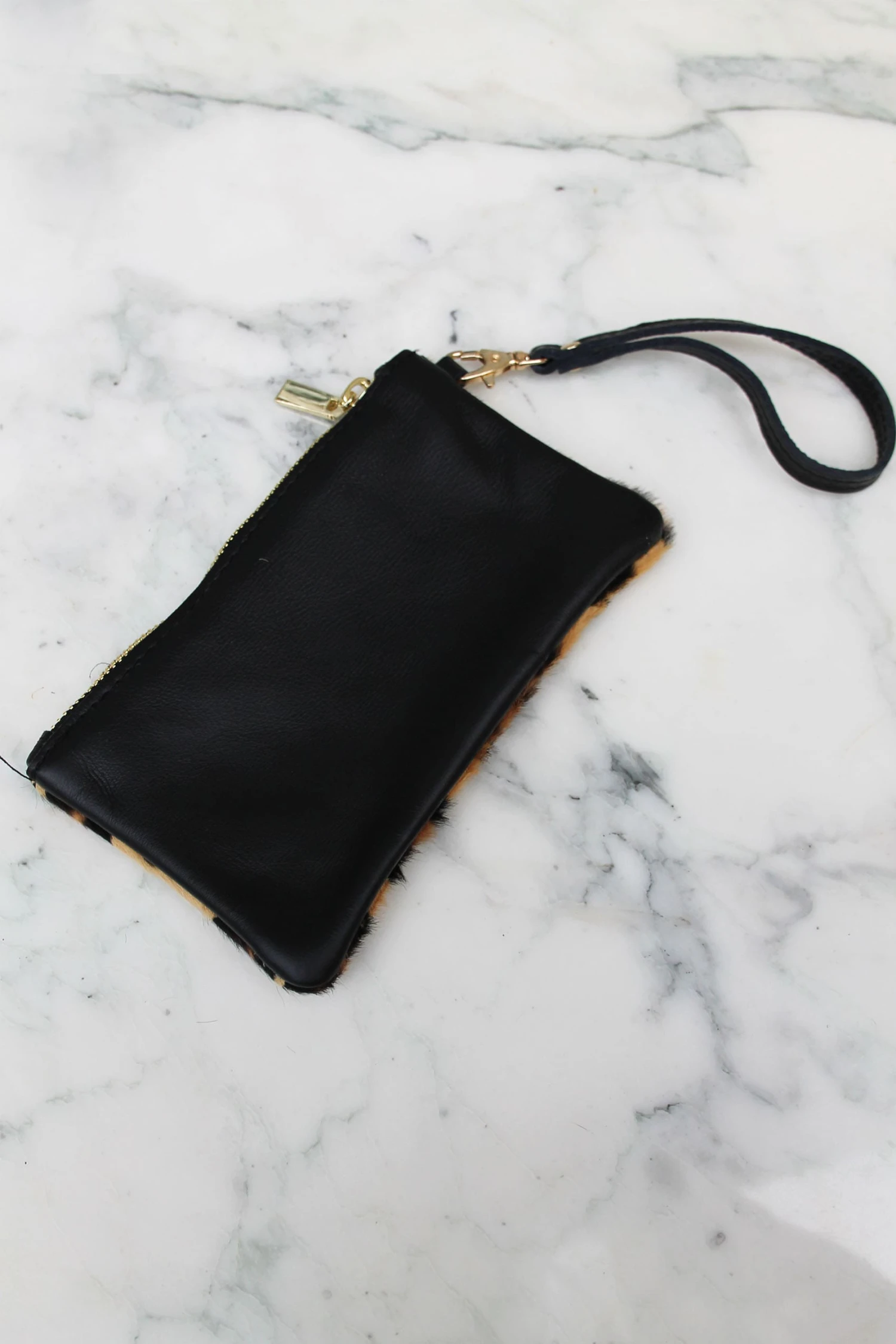 Pochette Cancun En Cuir - Grand Léopard 3 Pochette Cancun En Cuir - Grand Léopard – Image 3