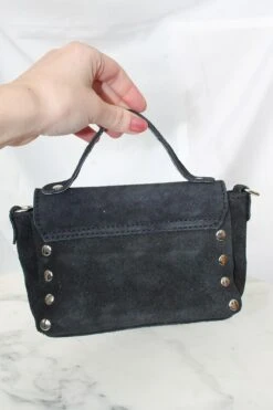 Micro-sac à Main Porto Allegre En Suédine Noire -Absolème Absoleme sac porto allegre suedine noir 2
