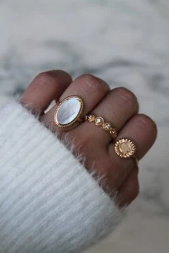 Bague Tournesol - Plaqué Or -Absolème Absoleme Naiade 2 38361083 316c 4f34 a646 7979e991f6b6