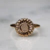 Bague Tournesol - Plaqué Or