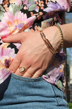 Bague Freya - Plaqué Or Et Pierre De Lune 8 Bague Freya - Plaqué Or Et Pierre De Lune -Absolème AbsolemebagueFreyablanche4 min