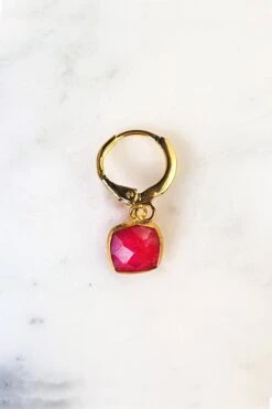 Mini-Créole Bahia En Rubis - Or Ou Argent (unité)