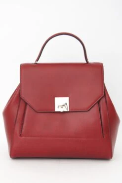 Sac à Dos Florence En Cuir Bordeaux