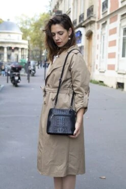 Carmen - Sac à Main En Cuir Noir Vintage -Absolème AbsolemesacamainencuirnoirCarmen1