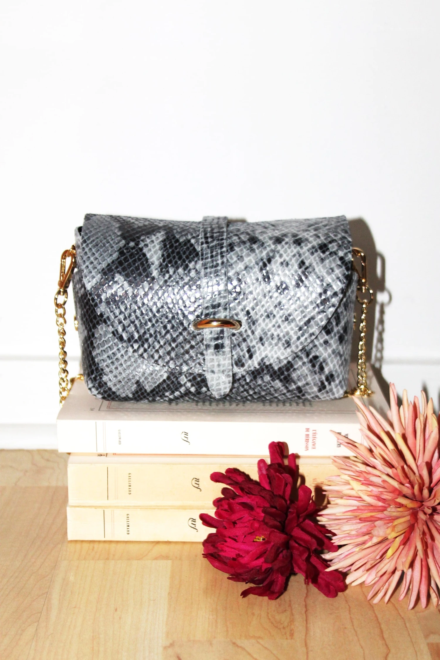 Micro-sac à Main Copacabana - Gris Serpent 1 Micro-sac à Main Copacabana - Gris Serpent