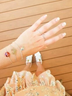 Absolème -Absolème bracelet rosee perlee